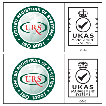 ISO 9001 and ISO 14001 Logo