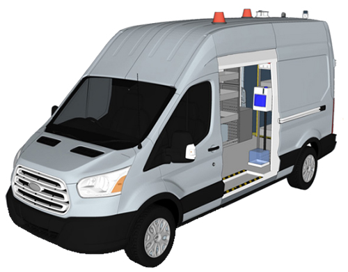 Illustration of a van